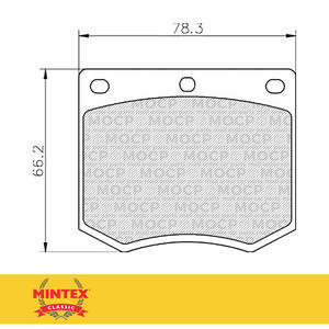Mintex MGB535 - 1155 Escort MK1 small front caliper