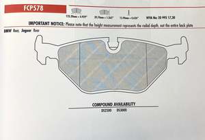 Ferodo FCP578S Brake Pads