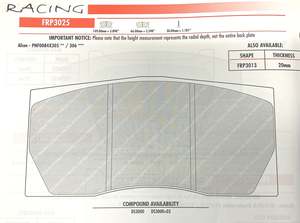 Ferodo FRP3025R Brake Pads DS300