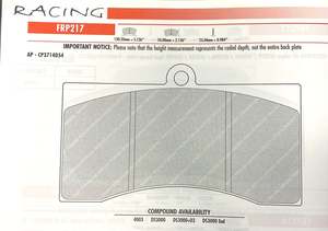 Ferodo FRP217 Brake Pads