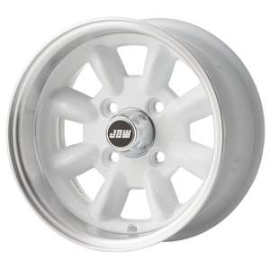 JBW 12x6 Minilight 4x101.6 - ET-07 Mini Wheel White with Polished lip