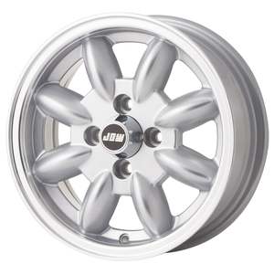 JBW 13 x 5 Minilite 4x95.25 ET20 - silver with polished lip (sold as set 4)