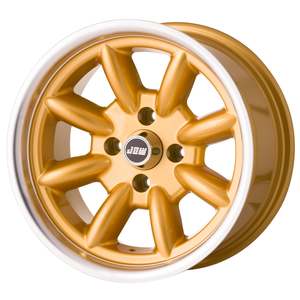 JBW 15 x 8.0 minilight 4x108 et-08 gold polished lip