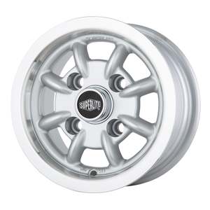 10 Inch Wheels: 10 x 5.0 JBW Superlite 4x101.6  ET12 Wheel Silver