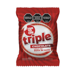 Products: Fantoche Alfajor Triple Milk Chocolate with Dulce de Leche 85g Pampa South America