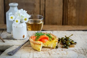 Products: “Ready To Bake” Salmon Quiches - Pack of 2 - Paneton Bakery