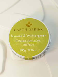 Panikeke Beauty: EARTH SPRING JASMINE & WINTERGREEN REFRESH HAND & BODY CREME