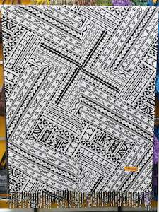 Panikeke Accessories: PANIKEKE BLACK ELEI SCARF