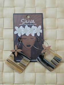 Panikeke Earrings: SANAPU TAPA DROPS