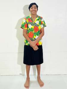 Panikeke Kids: KAIGA FLORAL BOYS SHIRT