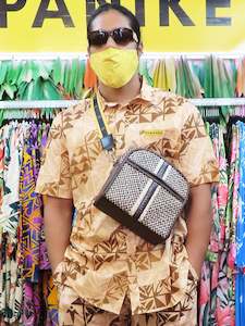 Panikeke Man: KAMATA 2.0 BROWN MENS SHIRT