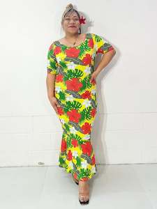 KAIGA FLORAL MERMAID DRESS