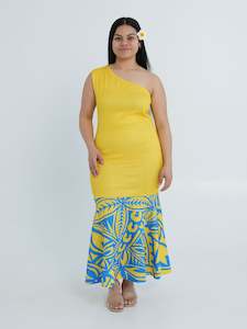 KEANU ONE-SHOULDER TARZAN DRESS