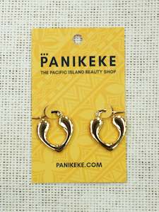 Panikeke Jewellery: MOATA 18K GOLD HOOPS
