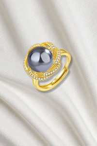 Panikeke Accessories: UALOA PEARL GOLD PLATED RING