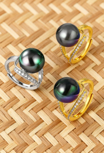 ZALOA PEARL GOLD PLATED RING