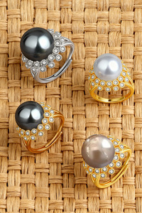 Panikeke Accessories: MALOA PEARL GOLD PLATED RING