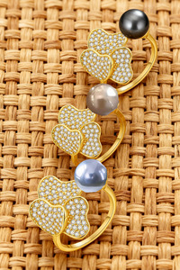 VALOA PEARL GOLD PLATED RING