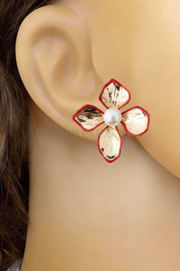 SETO FLORA STUD DANGLES