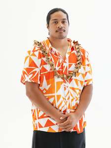 Panikeke Kloset: KAMATA ORANGE MENS SHIRT