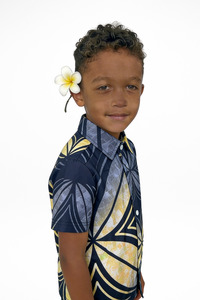 HULITIA BLACK BOYS SHIRT