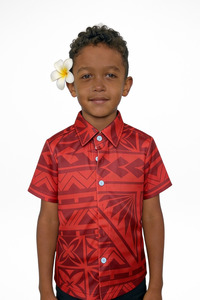 TIMENA RED BOYS SHIRT
