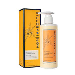 Frontpage: HOPEINABOTTLE Nourishing Hand & Body Lotion 250ml