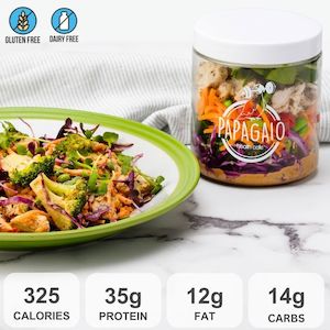 chicken: THAI CRUNCH CHICKEN SALAD JAR