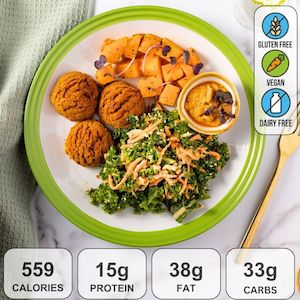 Classic Lunch Dinner: AYURVEDIC CHICKPEAS FALAFELS