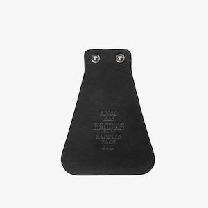 Leather Mud Guard Flap Black