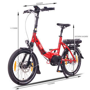 2025 NCM Paris Max N8R Folding E-Bike, 36V 14Ah 504Wh 20"