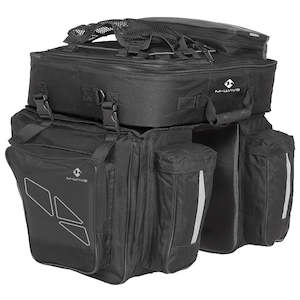 Bags Panniers Racks: M-Wave Amsterdam Triple Pannier Bag