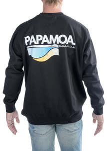 PAP | Black Crewneck | Original Logo | Adult