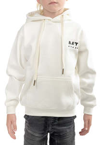 MT | Warm White Hoodie | Original Logo | Kids