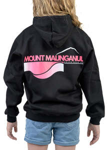 MT | Black Hoodie | Pink Logo | Kids