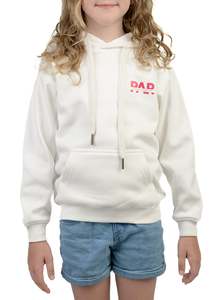 Frontpage: PAP | Warm White Hoodie | Pink Logo | Kids