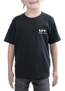 T Shirts: MT | Black T-Shirt | Original Logo | Kids