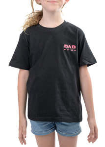 PAP | Black T-Shirt | Pink Logo | Kids