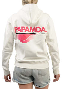 PAP | Warm White Hoodie | Pink Logo | Adults