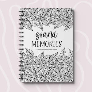 A4: Grand Memories Grandparents' Keepsake Book