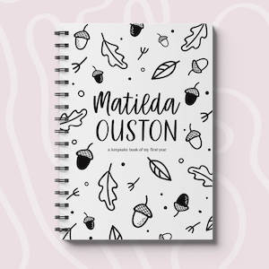 'Hey Baby' Baby Milestone Book - Personalised