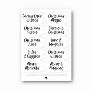 Digital Downloads: Printable Christmas Gift Tags