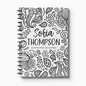 Personalised My School Days: A Custom School Record Book for Children