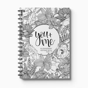 Letter Memory Books: You + Me Anniversary Journal: An Anniversary Keepsake Book to Capture Your Love Story