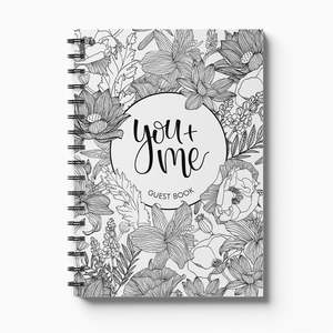 Letter Memory Books: You + Me Guest Book: A Keepsake Wedding Guest Book for Your Special Day