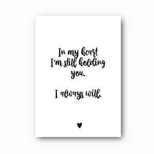 The Hope Collection: In My Heart Memorial Print: A Keepsake Print for Love and Loss