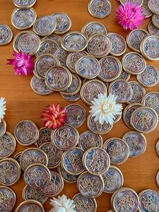 Products: TC - Floral patterned wax seal with gold accents - Paper Pyaar - Paper Stationery and Signage