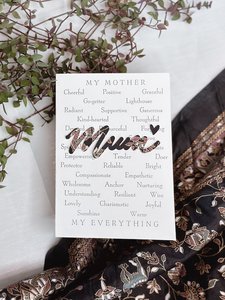 Products: Mother's Day card - saree serenade - Paper Pyaar - Paper Stationery and Signage