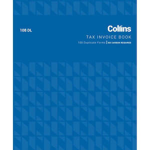 Stationery Account Books: Tax Invoice Book Carbon A4 108Dl
