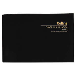 Stationery Account Books: Wage Book Collins A5 Limp 64Lf